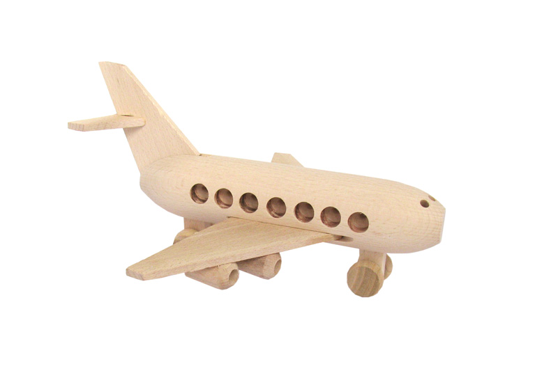 Boeing zabawka drewniana
